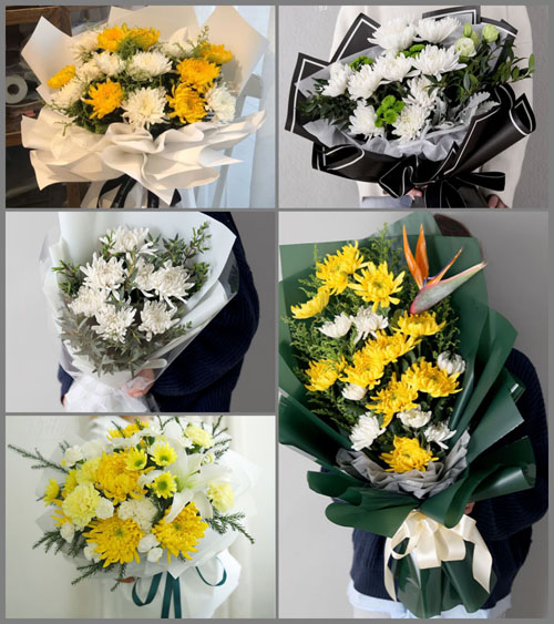 广东河源市连平县隆街镇白事花束代送